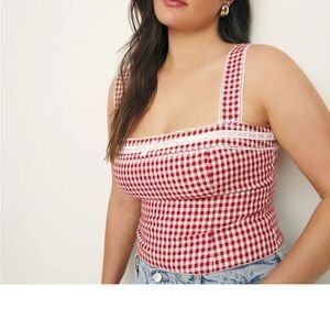 NWT Reformation Eloise Linen Top size 8